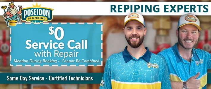 north carolina Repiping Poseidon Plumbing