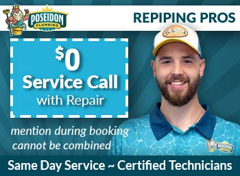 north carolina Repiping Poseidon Plumbing